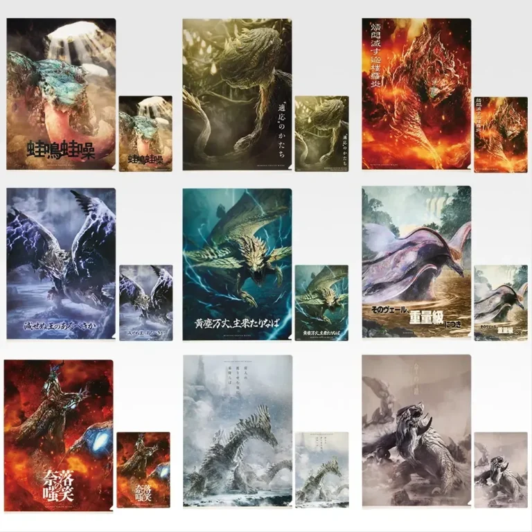 Ichiban Kuji Monster Hunter Wilds G Prize Clear File & Sticker Set