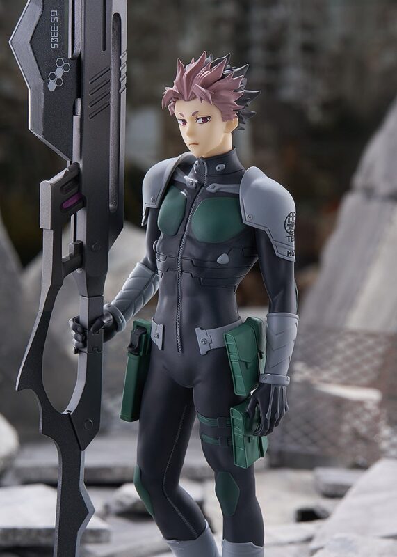 POP UP PARADE Gen Narumi (Kaiju No. 8) by Good Smile Company - Front view, full body at 27cm