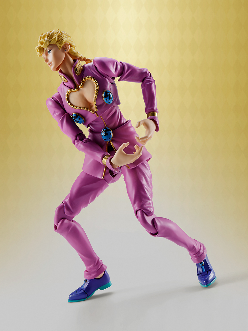 S.H.Figuarts Giorno Giovanna - Alternate face plate and interchangeable hand parts