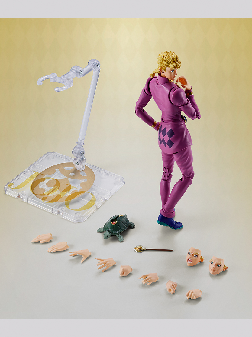 S.H.Figuarts Giorno Giovanna - Custom printed display stand from Golden Wind