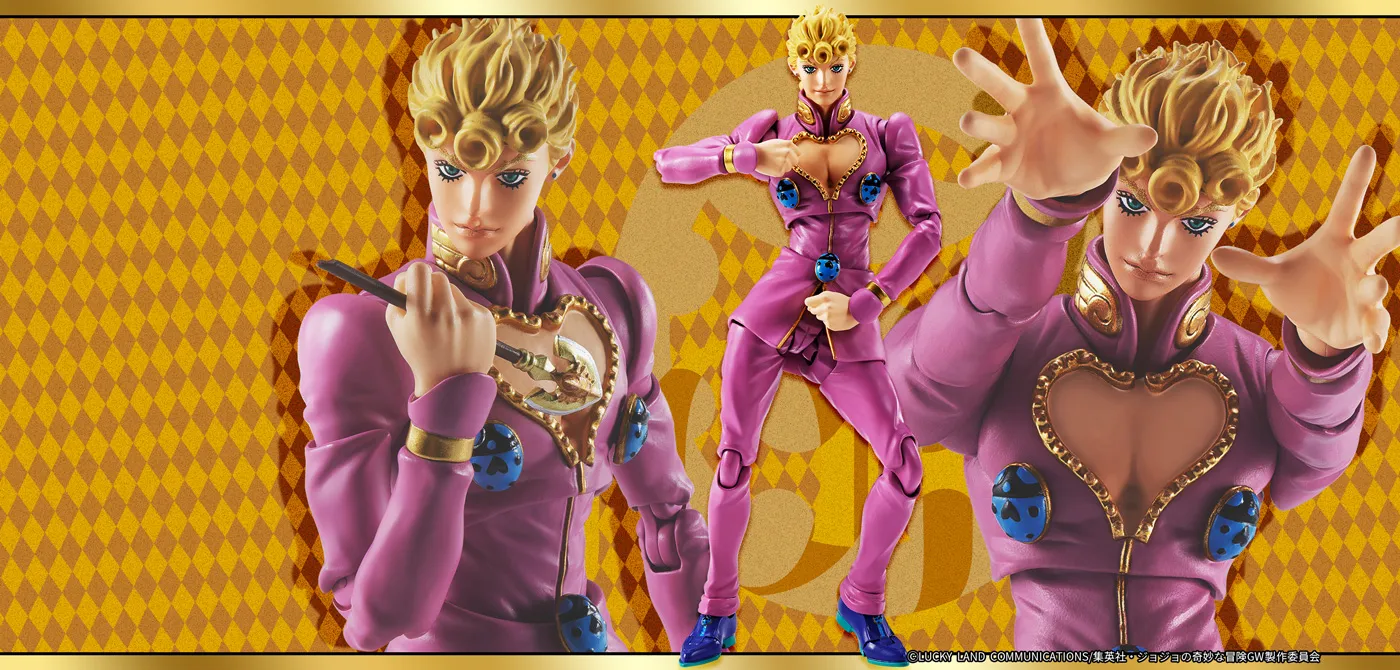 S.H.Figuarts Giorno Giovanna - Full accessory layout and packaging contents