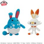 Banpresto Pokémon - Azumarill & Scorbunny Mofugutto Plush - Set of 2