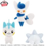 Banpresto Pokémon - Pachirisu & Nyaonix (Female Form) & Yukihami Color Selection Plush (White ver.) - Set of 3