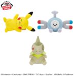 Banpresto Pokémon - Pikachu & Magnemite & Axew Kutsurogi Time Plush - Set of 3