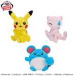 Banpresto Pokémon - Pikachu & Mew & Marill Shippo Mite! Plush - Set of 3