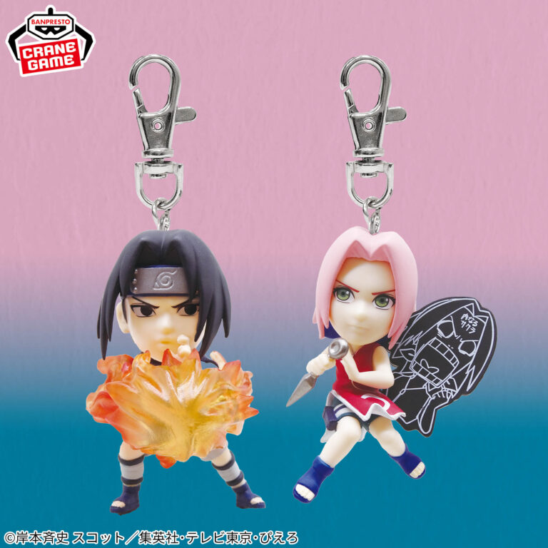 Banpresto Naruto - Sasuke Uchiha & Sakura Haruno Figure Keychain - Set of 2