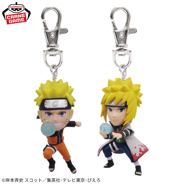 Banpresto Naruto: Shippuden - Uzumaki Naruto & Minato Namikaze Figure Keychain - Set of 2
