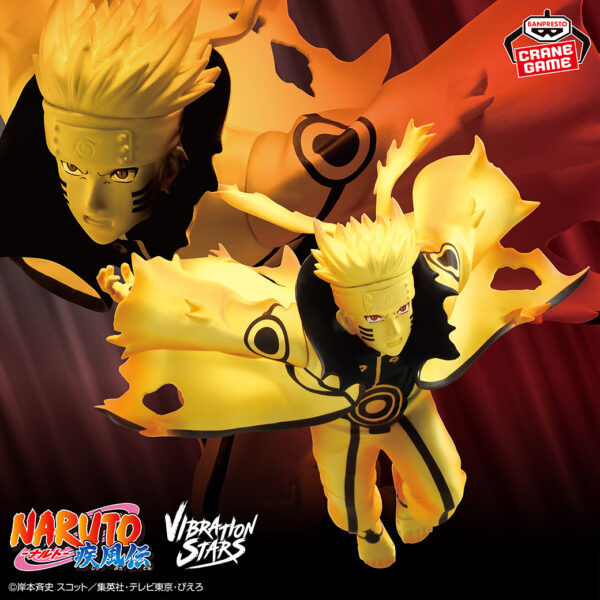 Banpresto Naruto: Shippuden - Uzumaki Naruto VIBRATION STARS Figure (Kurama Link Mode ver.)
