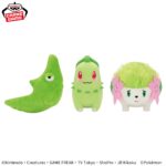 Banpresto Pokémon - Caterpie & Chikorita & Shaymin Color Selection Plush (Green ver.) - Set of 3