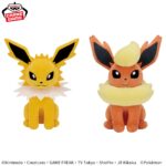 Banpresto Pokémon: Eevee Friends - Jolteon & Flareon Mofugutto Plush - Set of 2