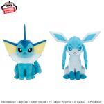 Banpresto Pokémon: Eevee Friends - Vaporeon & Glaceon Mofugutto Plush - Set of 2