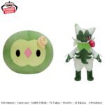 Banpresto Pokémon - Uniran & Nyaroote Color Selection Plush (Green ver.) - Set of 2