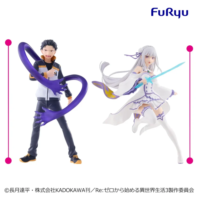 Furyu Re:Zero - Emilia & Subaru Natsuki Royal Selection Candidates and Knights Figure [Pre-Order Aug 2026] - Set of 2